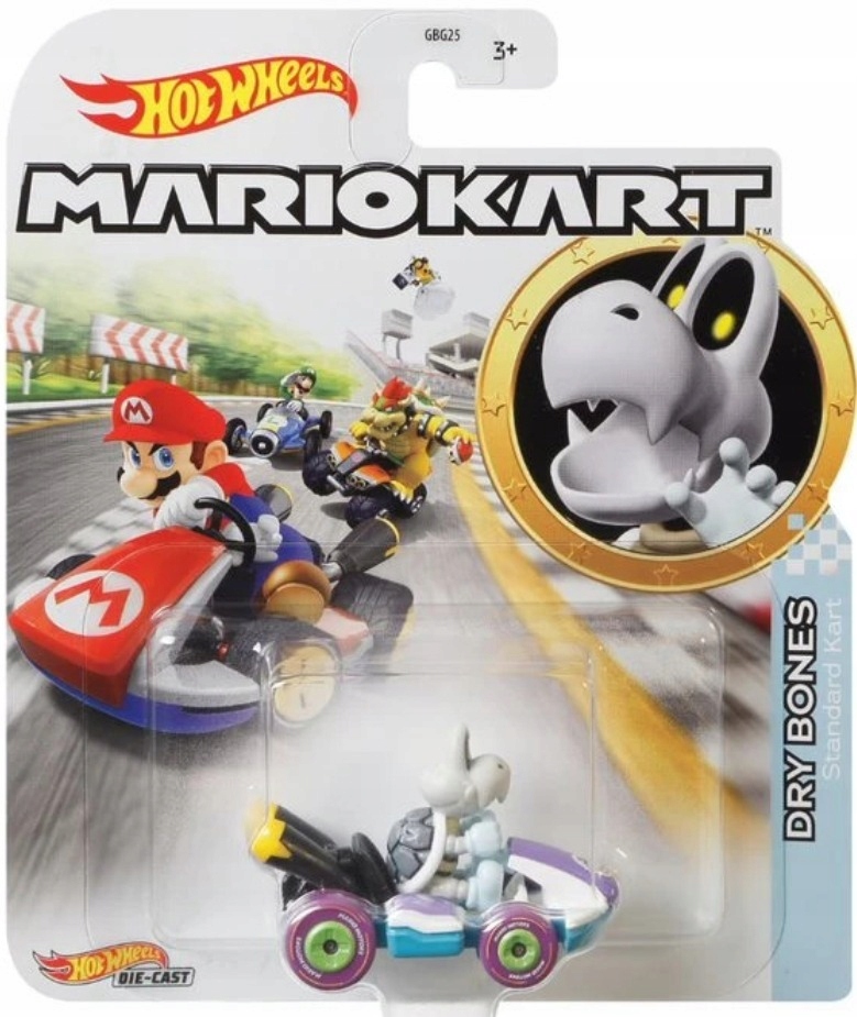 HOT WHEELS MARIO KART SUCHÉ KOSTI ŠTANDARDNÁ KART